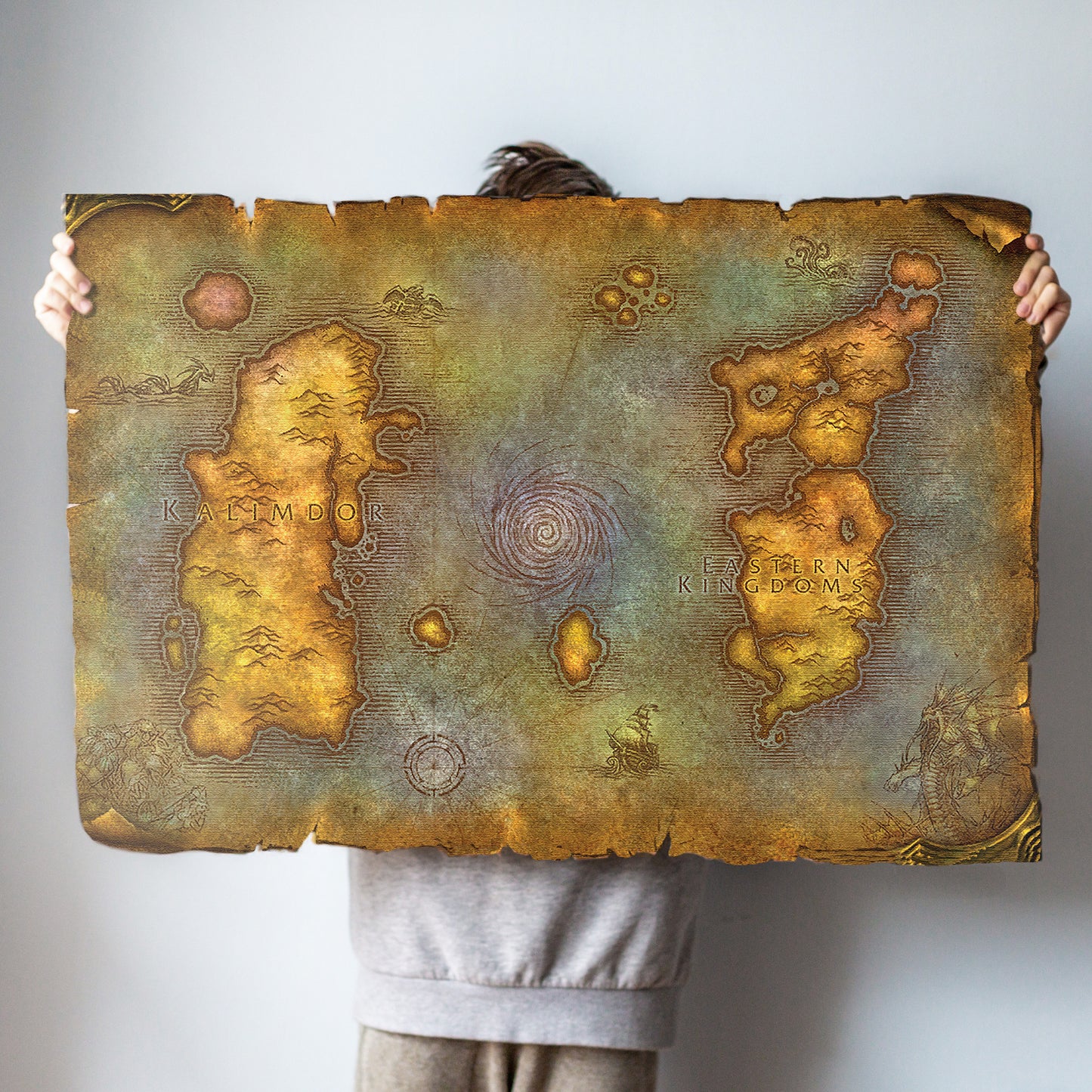 The Classic Azeroth Map - FanArt Canvas Piece