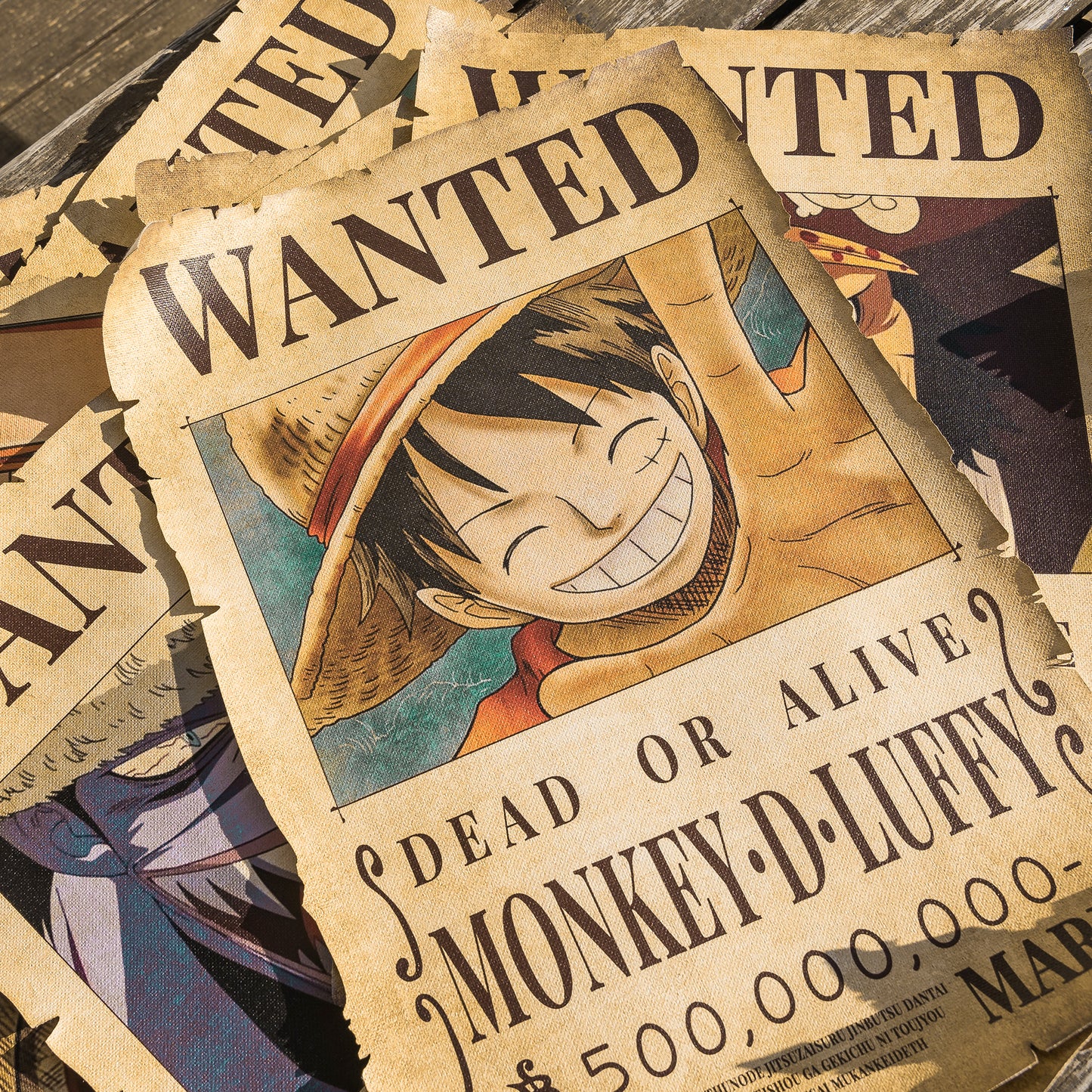 Anime One Piece Wanted Posters - Fanart Canvas Piece