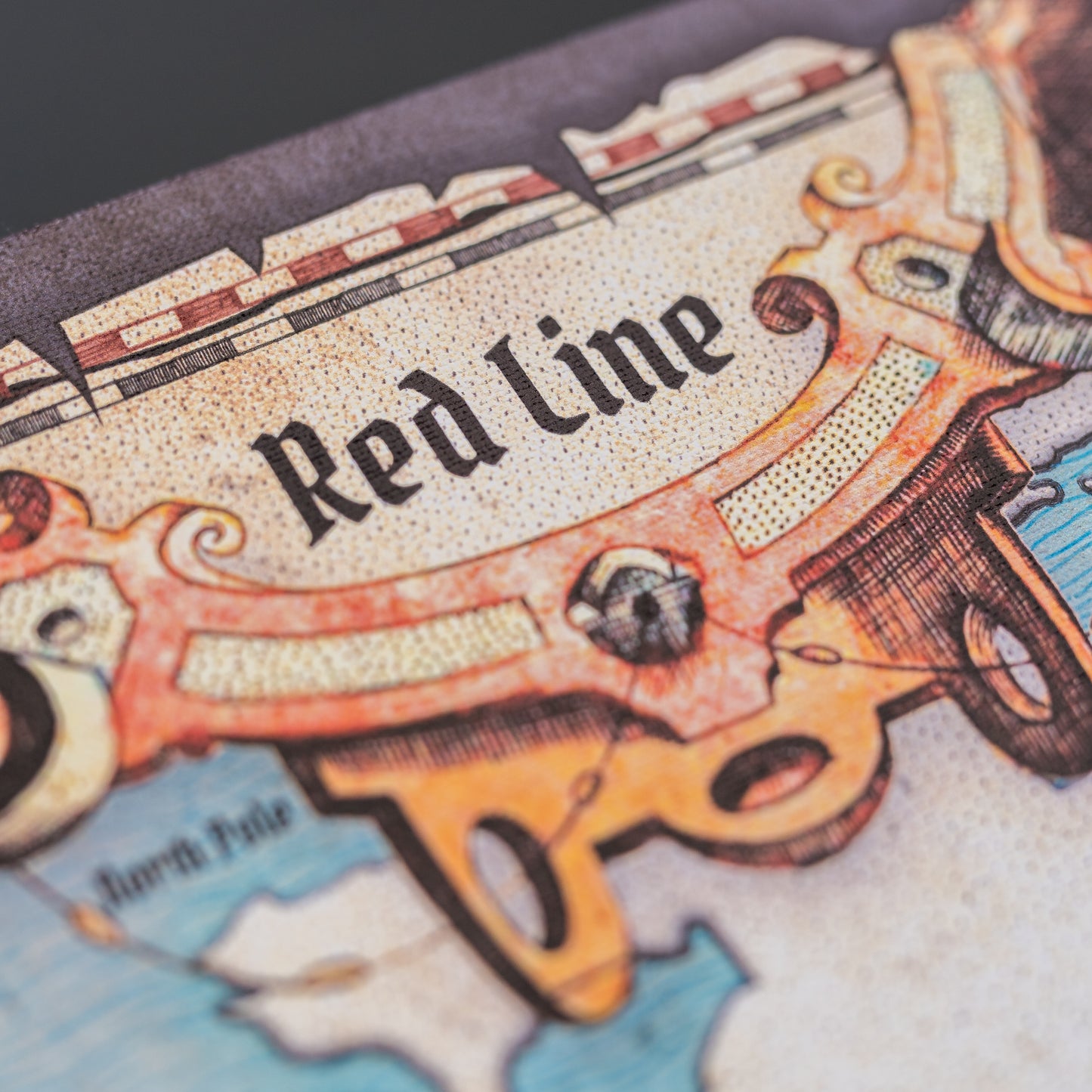 Anime One Piece World Map - Fanart Wrapped Canvas Piece