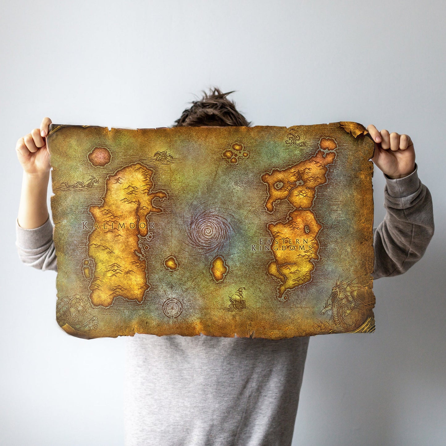 The Classic Azeroth Map - FanArt Canvas Piece