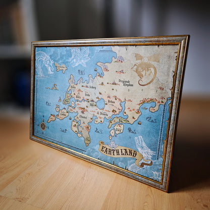 Anime Fairy Tail World Map - Fanart Canvas Piece