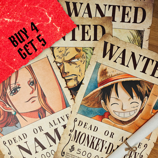 Strawhat Crew Wanted Poster Bundle