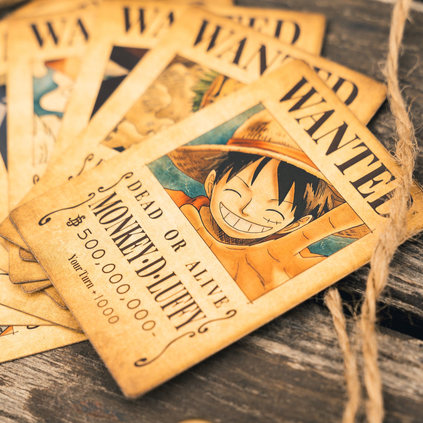 Anime One Piece DON Cards - Wanted Posters