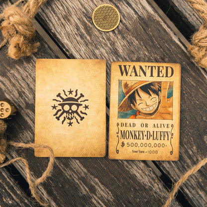 Anime One Piece DON Cards - Wanted Posters